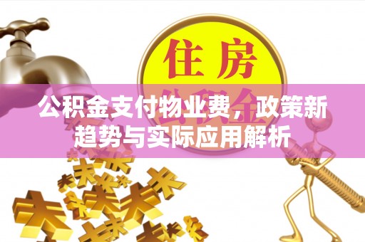 克孜勒苏柯尔克孜公积金支付物业费，政策新趋势与实际应用解析