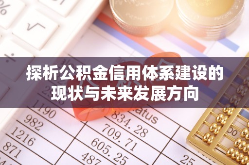 克孜勒苏柯尔克孜探析公积金信用体系建设的现状与未来发展方向