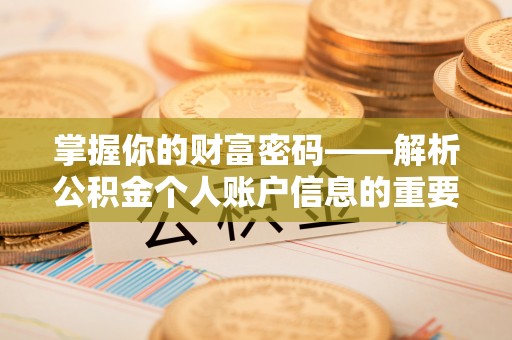 克孜勒苏柯尔克孜掌握你的财富密码——解析公积金个人账户信息的重要性
