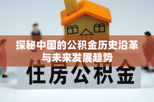 克孜勒苏柯尔克孜探秘中国的公积金历史沿革与未来发展趋势