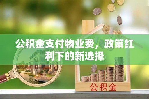 克孜勒苏柯尔克孜公积金支付物业费，政策红利下的新选择