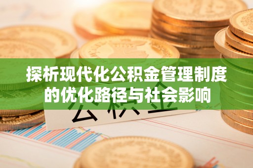 克孜勒苏柯尔克孜探析现代化公积金管理制度的优化路径与社会影响