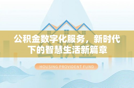 克孜勒苏柯尔克孜公积金数字化服务，新时代下的智慧生活新篇章