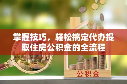 克孜勒苏柯尔克孜掌握技巧，轻松搞定代办提取住房公积金的全流程