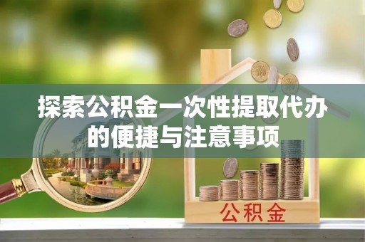 克孜勒苏柯尔克孜探索公积金一次性提取代办的便捷与注意事项