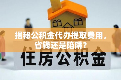 克孜勒苏柯尔克孜揭秘公积金代办提取费用，省钱还是陷阱？