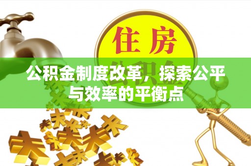 克孜勒苏柯尔克孜公积金制度改革，探索公平与效率的平衡点