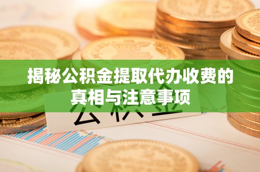 克孜勒苏柯尔克孜揭秘公积金提取代办收费的真相与注意事项