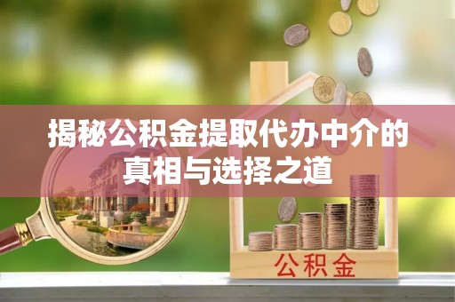 克孜勒苏柯尔克孜揭秘公积金提取代办中介的真相与选择之道