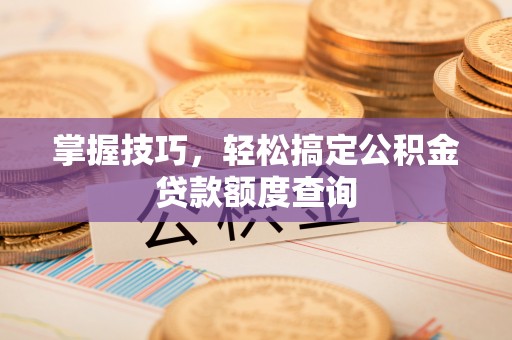 克孜勒苏柯尔克孜掌握技巧，轻松搞定公积金贷款额度查询