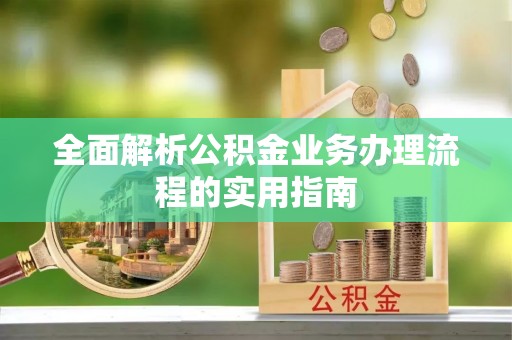 克孜勒苏柯尔克孜全面解析公积金业务办理流程的实用指南