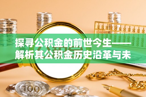 克孜勒苏柯尔克孜探寻公积金的前世今生——解析其公积金历史沿革与未来方向